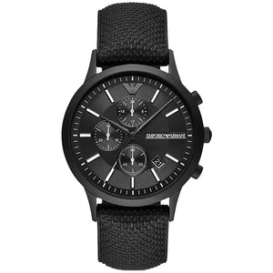 Relógio Emporio Armani Renato Masculino Crono Couro
