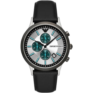 Relógio Emporio Armani Renato Masculino Crono Couro