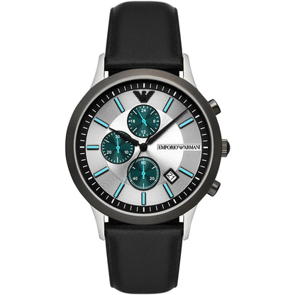 Relógio Emporio Armani Renato Masculino Crono Couro