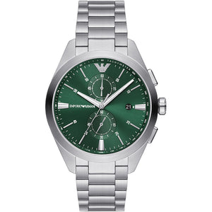 Relógio Emporio Armani Claudio Masculino Crono Aço