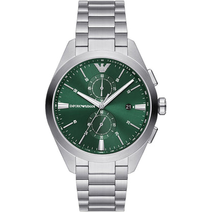 Relógio Emporio Armani Claudio Masculino Crono Aço