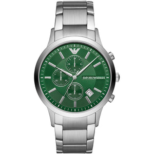 Relógio Emporio Armani Renato Masculino Crono Aço