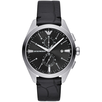 Relógio Emporio Armani Claudio Masculino Crono Couro