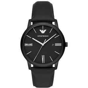 Relógio Emporio Armani Minimalist Masculino Análogo Couro