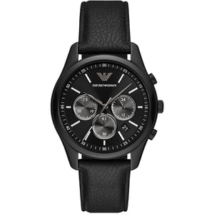 Relógio Emporio Armani Antonio Masculino Crono Couro