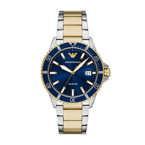 Relógio Emporio Armani World Explorer Masculino Análogo Aço