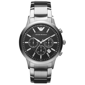 Relógio Emporio Armani Renato Masculino Crono Aço