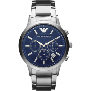 Relógio Emporio Armani Renato Masculino Crono Aço