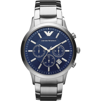 Relógio Emporio Armani Renato Masculino Crono Aço