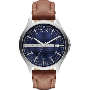 Relógio Ax-Armani Exchange Hampton Masculino Análogo Couro