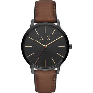 Relógio Ax-Armani Exchange Cayde Masculino Análogo Couro