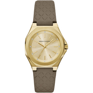 Relógio Ax-Armani Exchange Andrea feminino Análogo Couro