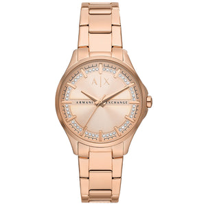 Relógio Ax-Armani Exchange Lady Hampton feminino Multif Aço