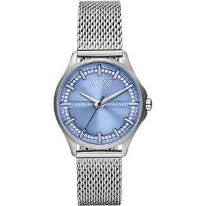 Relógio Ax-Armani Exchange Lady Hamptom feminino Análogo Aço
