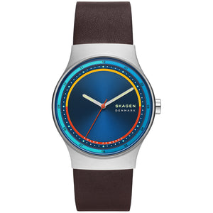Relógio Skagen Sol Masculino Análogo Couro