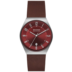 Relógio Skagen Grenen Masculino Análogo Couro