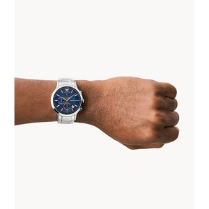 Relógio Emporio Armani Renato Masculino Crono Aço