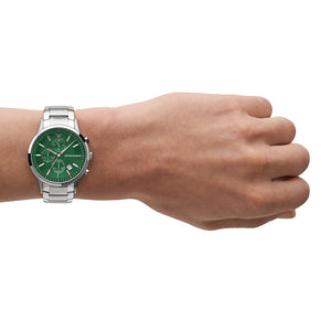 Relógio Emporio Armani Renato Masculino Crono Aço
