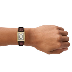 Relógio Emporio Armani Gino feminino Análogo Couro