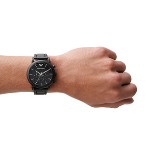 Relógio Emporio Armani Luigi Masculino Crono Aço