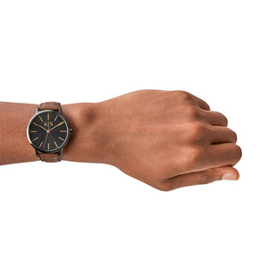 Relógio Ax-Armani Exchange Cayde Masculino Análogo Couro