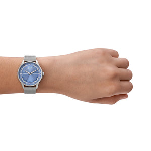 Relógio Ax-Armani Exchange Lady Hamptom feminino Análogo Aço