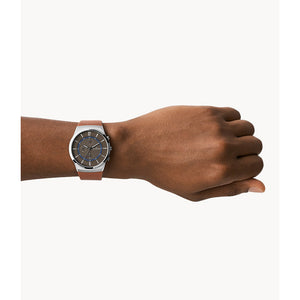 Relógio Skagen Melbye Masculino Crono Couro