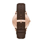 Relógio Emporio Armani Minimalist Masculino Crono Couro