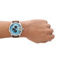 Relógio Diesel Mega Chief Masculino Crono Couro