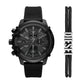 Relógio Diesel Griffed Masculino Crono Silicone