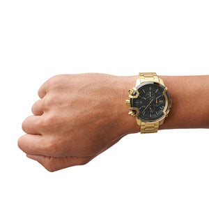 Relógio Diesel Griffed Masculino Crono Aço