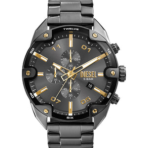 Relógio Diesel Spiked Masculino Crono Aço