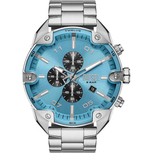 Relógio Diesel Spiked Masculino Crono Aço