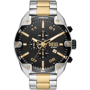 Relógio Diesel Spiked Masculino Crono Aço