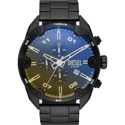 Relógio Diesel Spiked Masculino Crono Aço