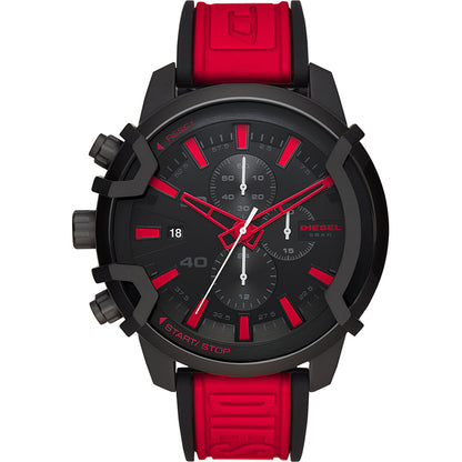Relógio Diesel Griffed Masculino Crono Silicone