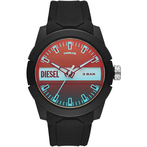 Relógio Diesel Double Up Masculino Anadigi Silicone