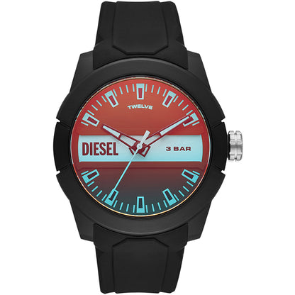 Relógio Diesel Double Up Masculino Anadigi Silicone