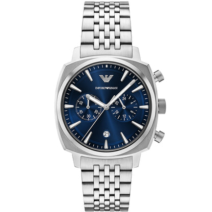 Relógio Emporio Armani Carlo Masculino Crono Aço