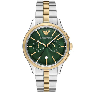 Relógio Emporio Armani Dario Masculino Crono Aço