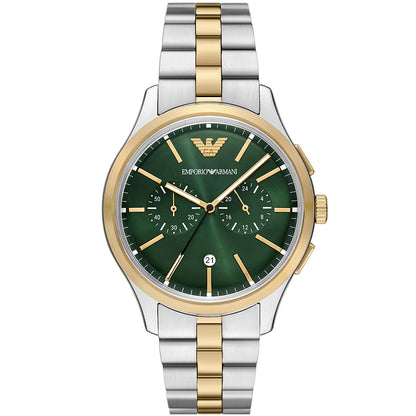 Relógio Emporio Armani Dario Masculino Crono Aço