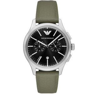 Relógio Emporio Armani Dario Masculino Crono Couro